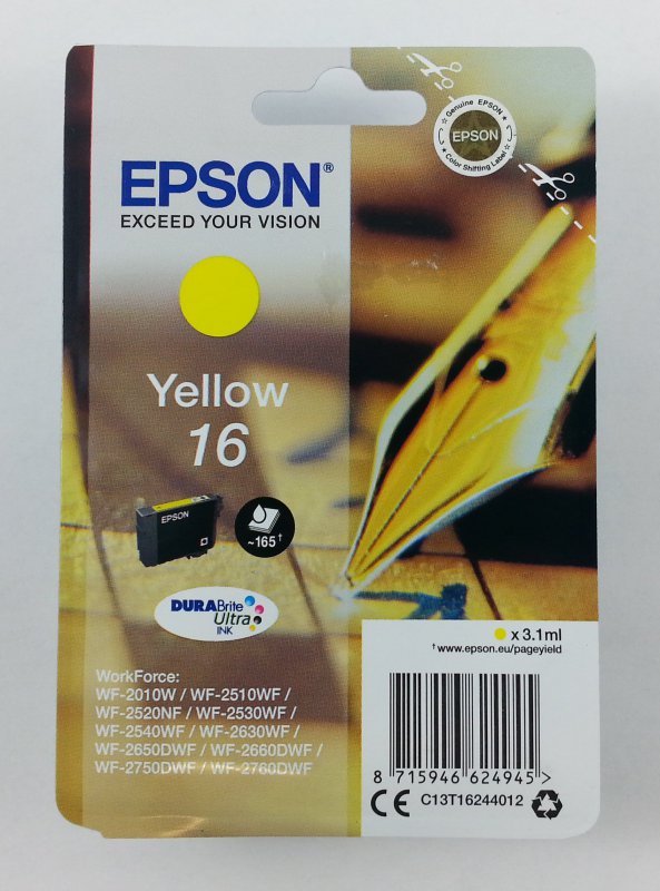 originale Patrone Epson 16 / yellow / 3,1ml